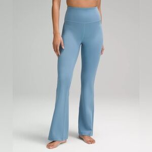 Lululemon Groove Super-High-Rise Flared Pant Nulu in the Color Utility Blue